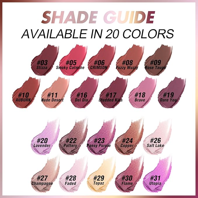 FOCALLURE Ultra Chic Lipstick,Rich Vitamin E Lip Crayon,Lightweight Color without Drying or Fading,Long Lasting Waterproof Lips Makeup,FUZZY WUZZY