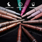 LANGMANNI Eyeshadow Stick, 6 PCS Waterproof Multi-Color Eyeshadow Pen Set, Creamy Long-Lasting Eye Makeup Kit, Natural & Shimmer Shades Contour Stick, Perfect Gifts For Women (#C)