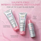 L'Oreal Paris Glossing Sulfate Free Shampoo and Conditioner Set with Glycolic Acid, Hair Care for Lasting Shine and Smoothness for Dull, Dry Hair, EverPure, 1 Kit