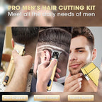 Lanumi Professional Hair Clippers Trimmer for Men Electric Razor Shavers/Beard Trimmer/Rechargeable Clippers and Trimmers Beard Trimmer Barber Kit with Travel Case Clippers for Hair Cutting Gifts