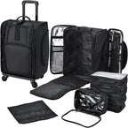 Stagiant Rolling Makeup Case Professional Travel Makeup Organizer Make up Storage Cosmetic Trolley Suitcase Makeup Storage
