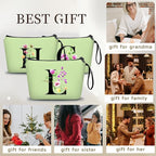 Birthday Friendship Bridesmaid Team Gifts for Employees Women Mom Aunt Daughter Teenage Girl Personalized Make up Cosmetic Bag Travel with Mirror Mothers Day Christmas Graduation L