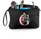 SEAMOON Women Birthday Unique Initial Funny Gifts for Teenage Girl Sister Friends Bridesmaid Personalized Travel Make up Cosmetic Bag with Mirror Valentines Mothers Day Christmas Graduation G