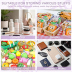 2 Pcs Gymnastics Gifts Cosmetic Makeup Bag with Chenille Letter Patch, Clear Pouch PVC Organizer Purse, Waterproof Travel Bag, Portable Toiletry Storage Bag for Her Girls Friends Women