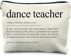 Dance Teacher Gifts Makeup Bag for Women, Dance Teacher Appreciation Gifts, Gifts for Dance Teachers Cosmetic Bags Toiletry Bag, Dance Makeup Bag