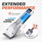 Fagaci Hair Clippers for Men Professional with Precise Cutting, Turbo Power Professional Barber Clippers Cordless, Powerful Motor Fade Mens Hair Clipper Set, Precision Blades Haircut Machine Kit