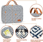 Bosidu Hanging Travel Toiletry Bag,Large Capacity Cosmetic Travel Toiletry Organizer for Women with 4 Compartments & 1 Sturdy Hook,Perfect for Travel/Daily Use/Christmas