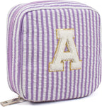 LETGO Graduation Teacher Gifts for Girls Teen Girl - Personalized Monogram Makeup Bag Cosmetic Bag | Makeup Bag for Girls Teen Girl Bridesmaid Friend Sister Wife Girlfriend Daughter Gifts