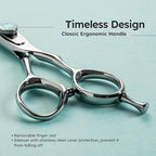 K9 6" Professional Thinning Shears for Hair Cutting – Barber Shears Made with Premium VG10 Steel, Lightweight, Razor-Sharp, Removes Hair Leaving No Marks, Thinning Rate 30%, Also Great for Home Use