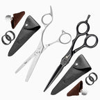 Fagaci Hair Thinning Scissors 6" with 440C Steel, Extreme Sharpness & Precise Cuts Texturizing Shears, Professional Hair Scissors, Barber Scissors Set, Slim Blades Texturizing Scissors