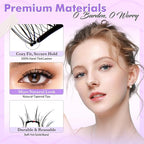 Bepholan Soft Magnetic Eyelashes, Reusable Magnetic Lashes with Applicator, Glue-free Natural Fake Lashes without Eyeliner, Easy to Wear and Remove (CS100)