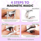 Bepholan Soft Magnetic Lashes with Applicator,No Glue Needed Reusable Magnetic Eyelashes Natural Look Easy to Wear and Remove Waterproof Cruelty-free False Eyelashes（RC01）