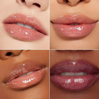 MAKI YIKA Clear Lip Gloss for Women Lip Plumper Gloss Tinted Glitter Lipgloss Moisturizing High Shine Plumping Lip Gloss, Clear Gloss