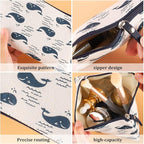 8 Pcs Canvas Cosmetic Bag, Multi-function Travel Makeup Bag Cosmetic Pouch with Zipper Travel Toiletry Bag Small Makeup Pouch Christmas Gifts Stocking Stuffers for Women