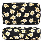SOIDRAM Floral Cosmetic Bag - Large Capacity Makeup Bag and Brush Storage Travel Organizer