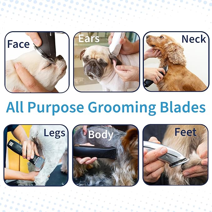 Skip Tooth 7 Wide Blade Dog Grooming Cuts Length 1/8" - 3.2mm Japanese Carbon Steel 7 Skip Tooth Blade Dog Grooming | 7W Clipper Blade (B7W)