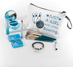 Bowling Accessories,Bowling Party Favors,Birthday Gift for Women,Bowling Cosmetic Makeup Bag,Woman Gifts for Birthday,Gifts for Teen Girls,Sister Birthday Gifts,Christmas