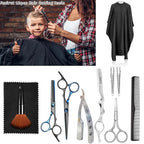 Hair Cutting Scissors Barber Shears Kit, Fozirut Professional Hair Trimming Scissors Thinning Shears Set, Salon Hairdresser Scissors Blending Shears Haircut Kit, Barber Accessories Haircutting Tools