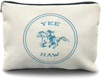 Yee Haw Cowgirl Makeup Bag - Perfect for Women's Western Gifts
