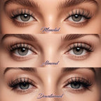 BEPHOLAN False Eyelashes 6-16mm Wispy Eyelashes Natural Look 100% Handmade Fake Lashes Lightweight Short Lashes with Soft Clear Band 3 Pairs Pack(CJ201)