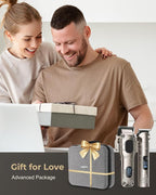Hair Clippers for Men Professional, Cordless Hair Clippers for Hair Cutting, Mens Clippers and Trimmers Set, Electric Hair Trimmer for Men with Package Box (Silver)