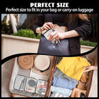 16 Pieces Clear Cosmetic Bags PVC Clear Makeup Bags TSA Approved Toiletry Bag with Zipper Waterproof Vinyl Plastic Organizer Storage Transparent Pouch for Women and Men (Black, Small)