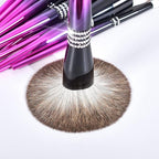 Bueart Design 16PCS Ultra Soft Makeup Brushes Sets with Holder,Professional Make up Brushes with Diamond(Purple-Black Gradient & Holder)