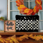 Goth Spooky Gifts for Women, Gothic Horror Skeleton Black Makeup Bag Cosmetic Pouch