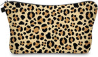 Cute Travel Makeup Bag Cosmetic Bag Small Pouch Gift for Women (Small Leopard)