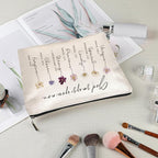 God Says You Are Cosmetic Bag, Inspirational Bible Verse Makeup Bag for Women, Floral Bible Verse Makeup Case, Sister Gifts, Friend Gifts, Affirmations Gifts, Christian Gifts, Birthday Gifts for Women