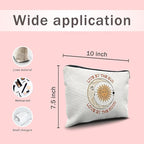 Nogrit sun and moon makeup bag,Tarot Makeup Cosmetic Bag,Live by the Sun Love by the Moon,Tarot Makeup Travel Toiletry Bag,Gifts for Tarot Astrology Lovers Women