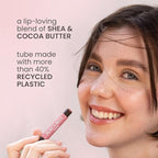 Burt's Bees Shimmer Lip Tint, Tinted Lip Balm Stick, Moisturizing for All Day Hydration with Natural Glowy Pigmented Finish & Buildable Color, Fig, 1 Tube, 0.09 oz.