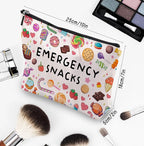 Snack Bags, Emergency Food Bag Packing Cubes for Women Trip Gifts Favors Travel Bag Essentials, Emergency Snacks Gifts for Her Makeup Cosmetic Bag Pouch Purse