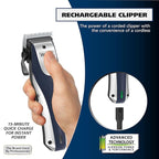 Wahl Lithium Ion Pro Rechargeable Cordless Hair Clippers for Men, Woman, & Children with Smart Charge Technology for Convenient at Home Haircutting - Model 79470