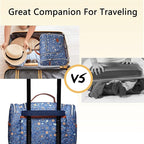 Hanging Toiletry Bag for Women, Travel Makeup with Metal Swivel Hook, Organizer for Full Sized Cosmetics and Toiletries,Water-Resistant Nylon,Paisley Floral