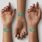 Aloe Matte Turquoise Teal Green Soft Pressed Powder Single Vegan Eyeshadow; Talc, Paraben & Cruelty Free