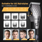 FADEKING® Cordless Hair Clippers and Beard Trimmer for Men, Professional Barber Kit for Hair Cutting and Beard Styling, Premium Grooming Gift for Men