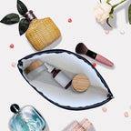 Makeup Bag Spring Flowers Cosmetic Bag Mini Portable Travel Toiletry Bag Organizer Makeup Brushes Aesthetic Accessories Waterproof Storage Bag for Women