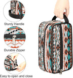 Aztec Ethnic Aztec Geometric Travel Toiletry Bag for Women Men Organizer Cosmetic Makeup Bag Waterproof Lightweight Shaving Bag Dopp Kit Large Capacity for Toiletries and Shaving Accessories