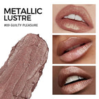 Anglicolor Glitter Brown Lipstick,High Impact Lipcolor,Lightweight Hydrating Formula Smooth and Non-Sticky,Metallic Lipstick For Women,Full-Coverage Lip Color (09 GUILTY PLEASURE, 4g)