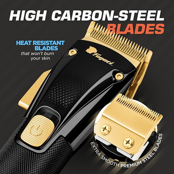 Fagaci Professional Hair Scissors & Hair Clippers for Barbers with Precise Cutting, Turbo Cordless Hair Clippers for Men Professional, Hair Cutting Scissors Professional, Hair Shears, Barber Scissors