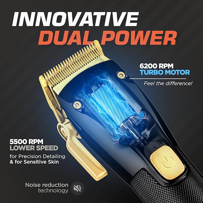 Fagaci Professional Thinning Shears & Hair Clippers for Barbers with Precise Cutting, Turbo Cordless Hair Clippers for Men Professional, Thinning Scissors, Hair Shears, Barber Scissors