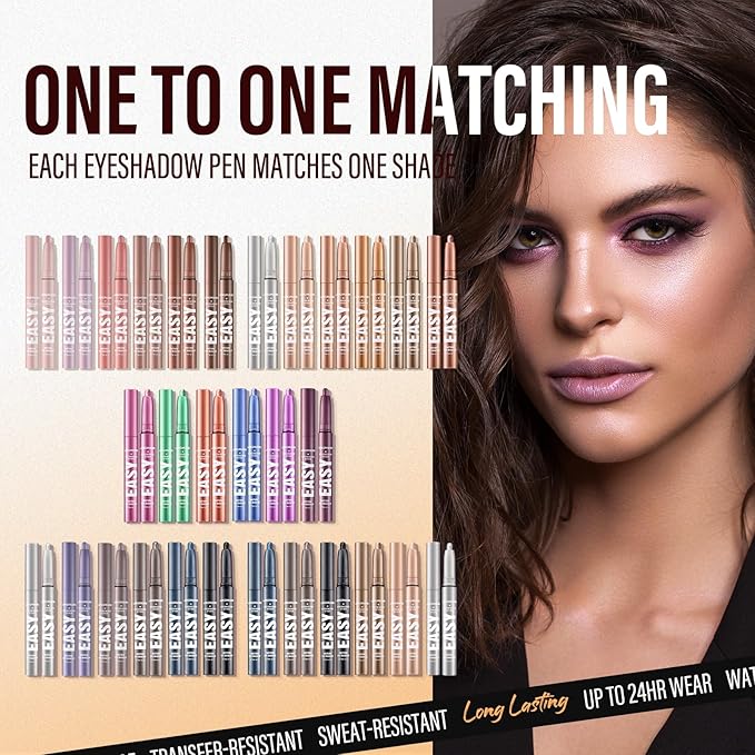 LANGMANNI Eyeshadow Stick,8 PCS Waterproof Multi-Color Eyeshadow Pen Set,Creamy Long-Lasting Eye Makeup Kit,Natural & Shimmer Shades Contour Stick,Perfect Gifts For Women (#G-8 Colors)
