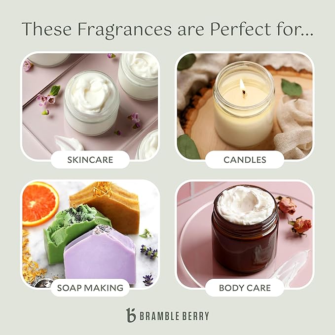 Bramble Berry Sugar Plum Fairy Fragrance Oil 2 oz | Sweet Fruity Holiday Scent for Soap Making, Candles, Lotion, Bath Bombs & Perfume | Skin Safe, Vegan, Paraben & Phthalate Free