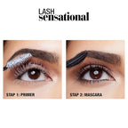 Maybelline Lash Sensational Washable Mascara, Lengthening and Volumizing for a Full Fan Effect, Very Black, 1 Count