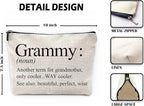 Sufamb Grammy Gifts Makeup Bag, Best Grammy Gifts for Mother's Day Birthday from Grandkids Cosmetic Bags, Gift for Grammie Portable Small Toiletry Bag Zipper Makeup Pouch