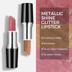 Anglicolor Glitter Pink Lipstick,High Impact Lipcolor,Lightweight Hydrating Formula Smooth and Non-Sticky,Metallic Lipstick For Women,Full-Coverage Lip Color (11 HIP & HIPPIE, 4g)