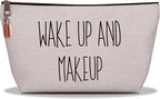 Stylish Makeup Bag Organizer | Perfect 100% Cotton Canvas Cosmetic Bag Ideal for Travel and for Cute Gifts