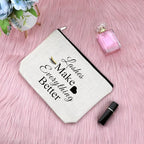 Sfodiary Lashes Girl Gifts Lash Artist Gifts Eyelash Makeup Bag Beautician Present for Women Cosmetic Bag Birthday Christmas Thanksgiving Thank You for Makeup Artist Travel Cosmetic Pouch