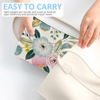 Makeup Bag Spring Flowers Cosmetic Bag Mini Portable Travel Toiletry Bag Organizer Makeup Brushes Aesthetic Accessories Waterproof Storage Bag for Women